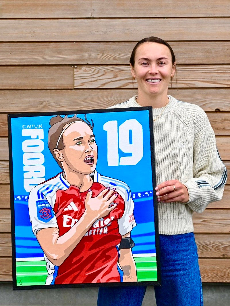 Celebrating Caitlin Foord: A Special Portrait for Her 150th Match