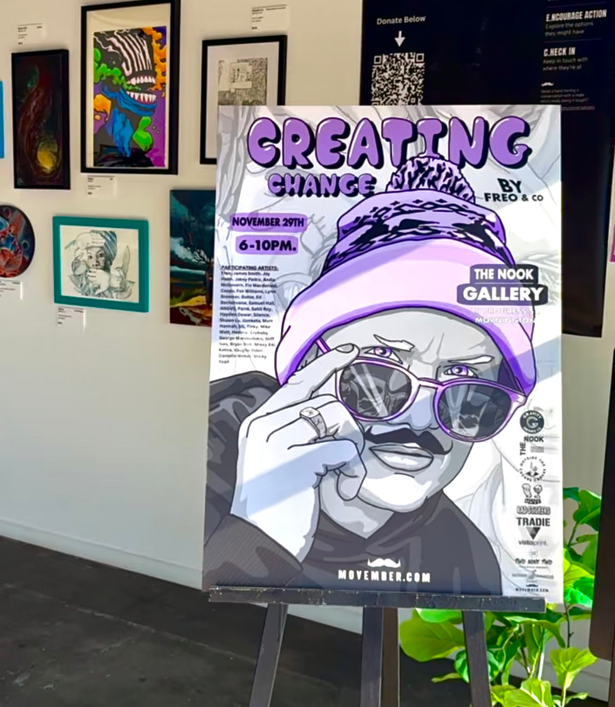 "Creating Change" Group Exhibition: A Night of Art, Awareness, and Support