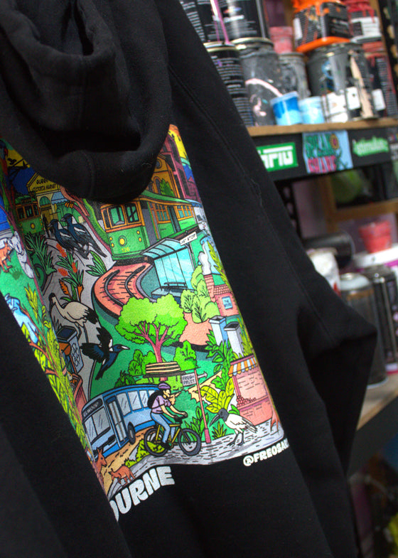Celebrating Melbourne Hoodie - Black