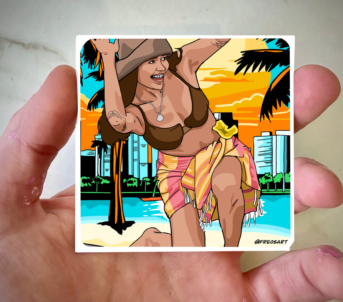  vinyl art sticker by Freo’s Art, matte waterproof finish
