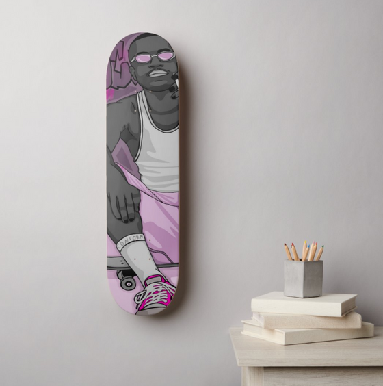 Conform or die - Hand painted skate deck