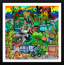  Celebrating Melbourne city art print, limited edition, premium matte paper, in frame