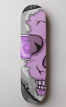  Fractured Identities  - Hand painted skate deck